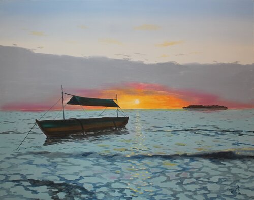 Impression von den Philippinen von Armin Thommes, Malerei kaufen auf Singulart