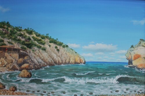 Bucht von Deia (Mallorca) von Armin Thommes, Malerei kaufen auf Singulart