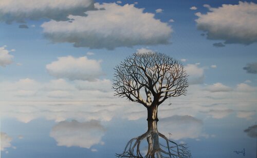 Am Wunschbaum par Armin Thommes, Peinture en vente sur Singulart