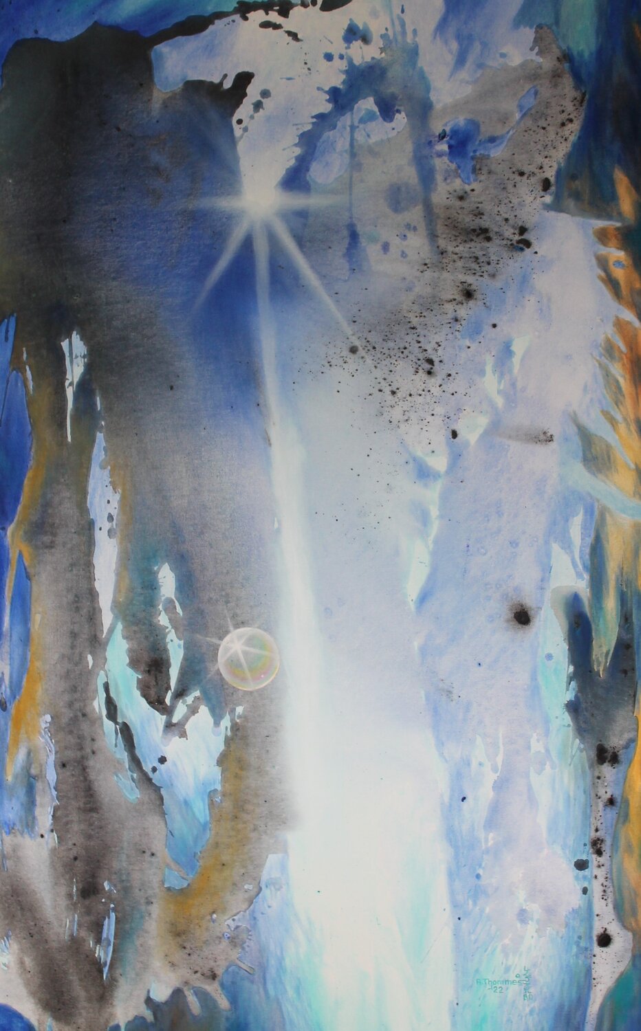 Begegnung Armin Thommes Original painting for sale