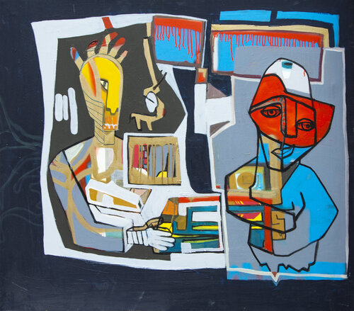 Elephant in the room di Arian Hashani, Pittura in vendita su Singulart