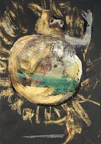 flying goat by Arian Hashani, Work on Paper for Sale on Singulart