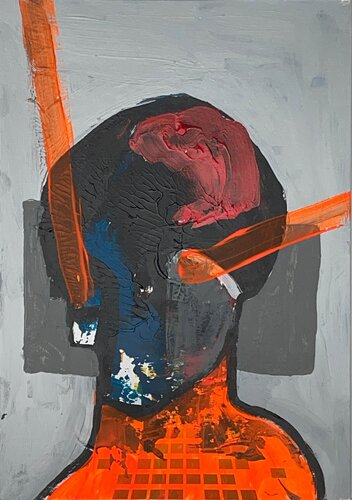 Head observing by Arian Hashani, Work on Paper for Sale on Singulart