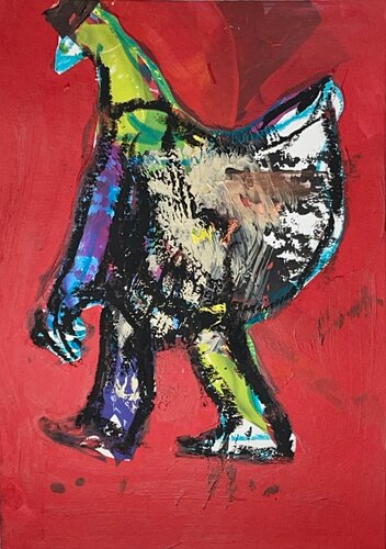man chicken by Arian Hashani, Work on Paper for Sale on Singulart