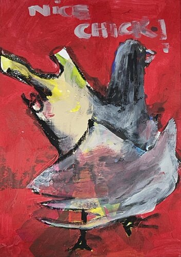 another chicken by Arian Hashani, Work on Paper for Sale on Singulart