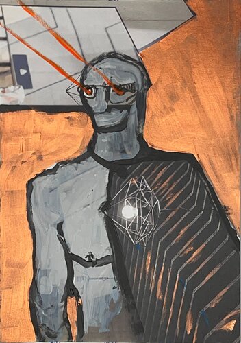 Observer by Arian Hashani, Work on Paper for Sale on Singulart