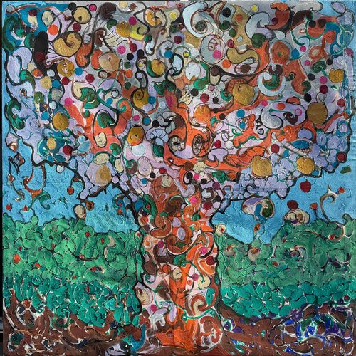 tree by Arian Hashani, Painting for Sale on Singulart