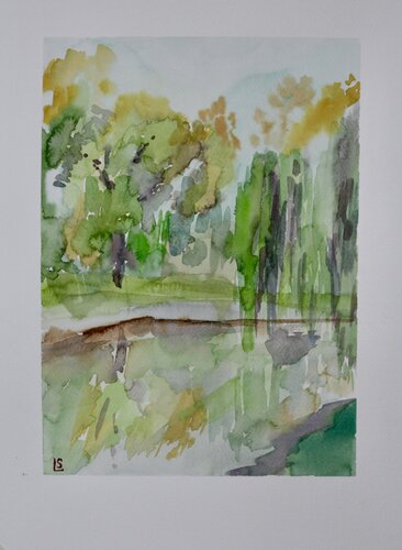 Park 1. Bursa Turkey di Elizaveta Selezneva, Pittura in vendita su Singulart