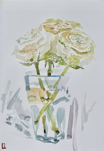 Flowers symphony III van Elizaveta Selezneva, Schilderij te koop op Singulart
