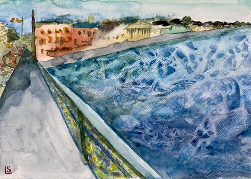Saint Petersburg 2024 par Elizaveta Selezneva, Œuvre sur papier en vente sur Singulart