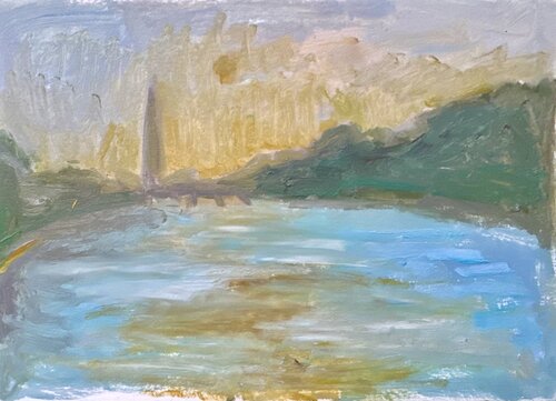 River view van Elizaveta Selezneva, Schilderij te koop op Singulart