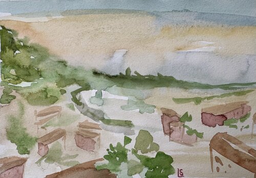 MOUNTAIN STUDY. BURSA, TURKEY de Elizaveta Selezneva, Obra en papel a la venta en Singulart