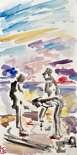 Sunset by Elizaveta Selezneva, Work on Paper for Sale on Singulart