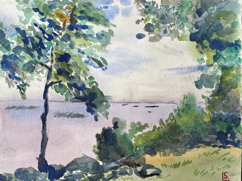Nevsky, nature. Calm life di Elizaveta Selezneva, Pittura in vendita su Singulart