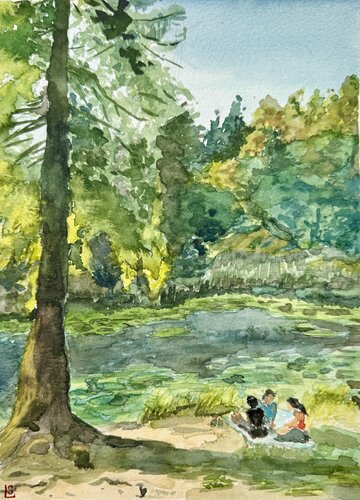 Last days of summer di Elizaveta Selezneva, Pittura in vendita su Singulart