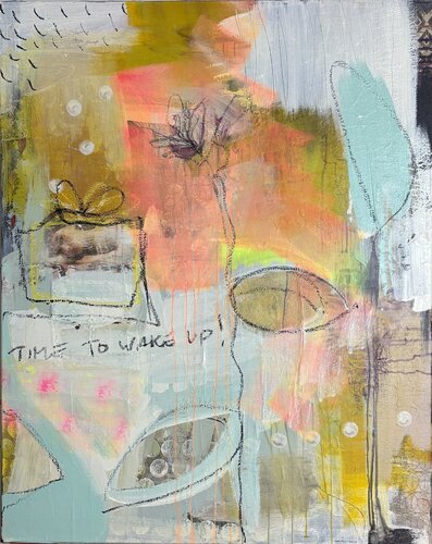 time to wake up! von Birgit Goetz, Malerei kaufen auf Singulart