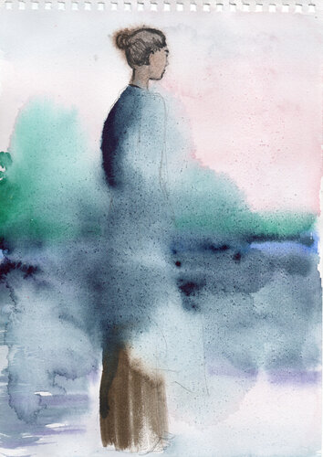 Nostalgia del Mar II van Inna Stein, Werk op papier te koop op Singulart