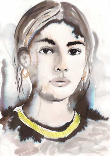 Sepia interacted II van Inna Stein, Werk op papier te koop op Singulart