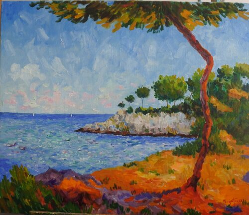 Antibes, France von Marcel Gatteaux, Malerei kaufen auf Singulart