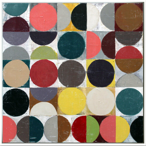 Vintage Spheres No 14 (Framed) van Andrew Watt, Schilderij te koop op Singulart