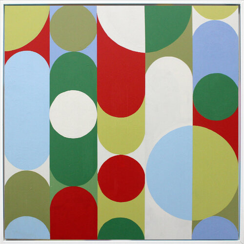 Geo Pop Lines No 2 (Framed) van Andrew Watt, Schilderij te koop op Singulart