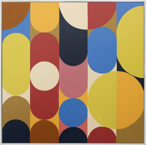 Geo Pop Lines No 7 (Framed) by Andrew Watt, Painting for Sale on Singulart