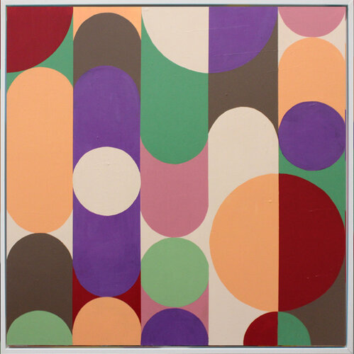 Geo Pop Lines No 9 (Framed) Andrew Watt