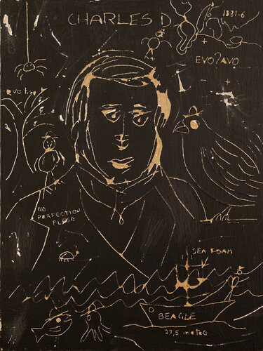 CHARLES D. #0601 di herman normoid, Pittura in vendita su Singulart