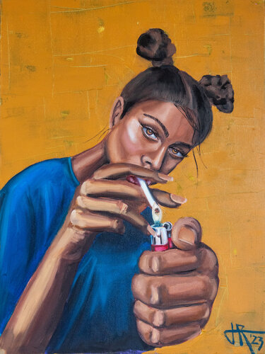 LA PETITE LÉA by Tom Roy, Painting for Sale on Singulart