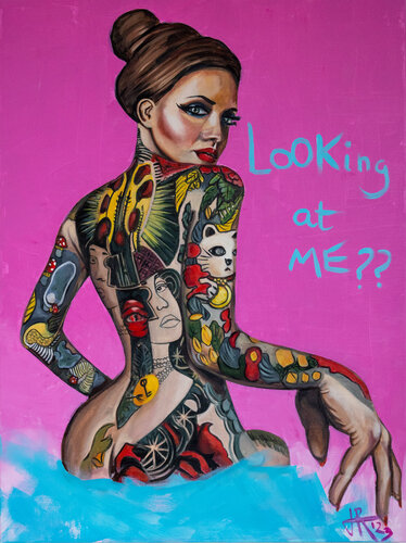 LOOKING AT ME? by Tom Roy, Painting for Sale on Singulart