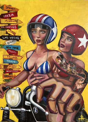 ENJOY THE RIDE van Tom Roy, Schilderij te koop op Singulart