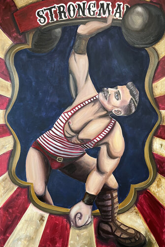 STRONGMAN by Tom Roy, Painting for Sale on Singulart