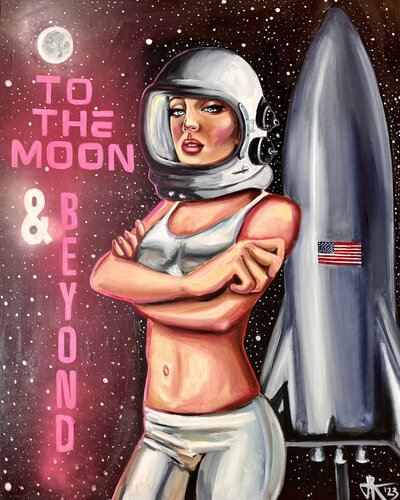 ROCKET GIRL von Tom Roy, Malerei kaufen auf Singulart