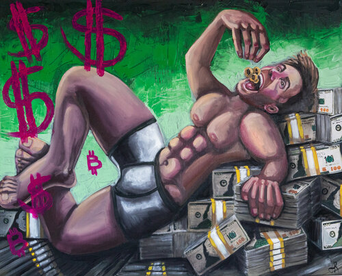 ONE MILLION van Tom Roy, Schilderij te koop op Singulart