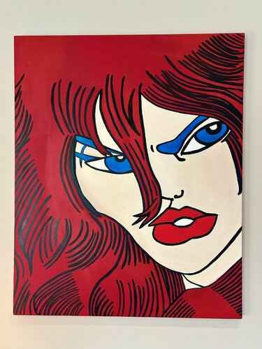Femme au regard électrique van Virginie Arent, Schilderij te koop op Singulart