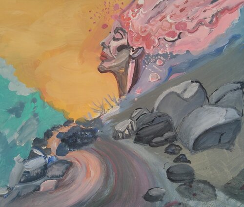 El Camino del despertar interior van Ana Bravo, Schilderij te koop op Singulart