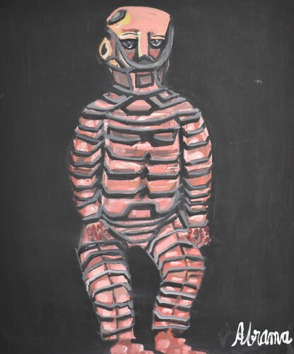 El alienígena reptiliano van Ana Bravo, Schilderij te koop op Singulart