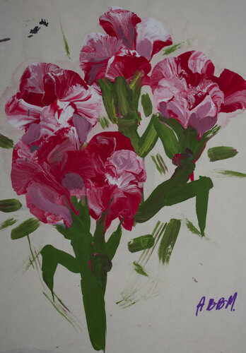 El Ramillete de claveles van Ana Bravo, Schilderij te koop op Singulart