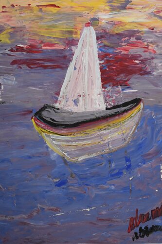 El Catamarán van Ana Bravo, Schilderij te koop op Singulart