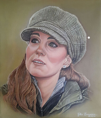Kate Middleton von Fabio Tamussin, Malerei kaufen auf Singulart