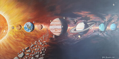 Solar System di Fabio Tamussin, Pittura in vendita su Singulart