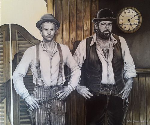 Trinità & Bambino par Fabio Tamussin, Peinture en vente sur Singulart