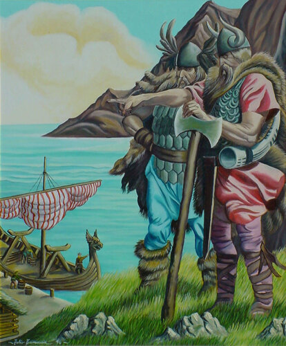 I Vichinghi de Fabio Tamussin, Pintura a la venta en Singulart