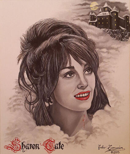 Sharon Tate "Vampire Killers" van Fabio Tamussin, Schilderij te koop op Singulart