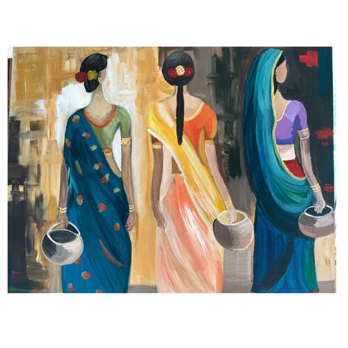 The Trio by Tania Thenabadu, Painting for Sale on Singulart