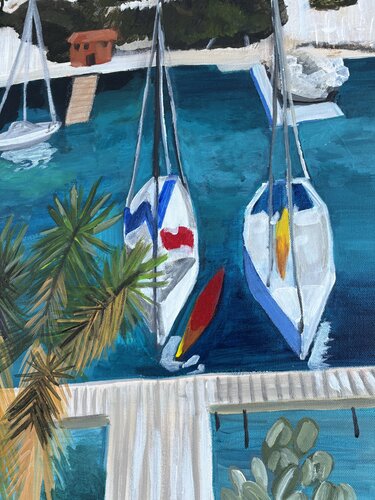 Sailing Life 2 by Tania Thenabadu, Painting for Sale on Singulart