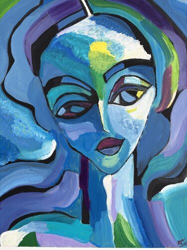 Feeling the Blues by Tania Thenabadu, Painting for Sale on Singulart