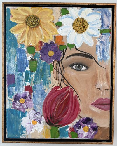 Blooming Within par Tania Thenabadu, Peinture en vente sur Singulart