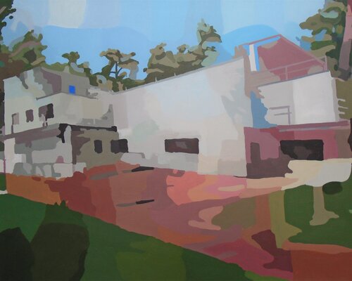 Meisterhaus in Dessau de Tilo Ettl, Pintura a la venta en Singulart