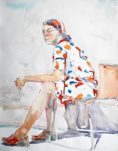 Sitzende de Tilo Ettl, Pintura a la venta en Singulart